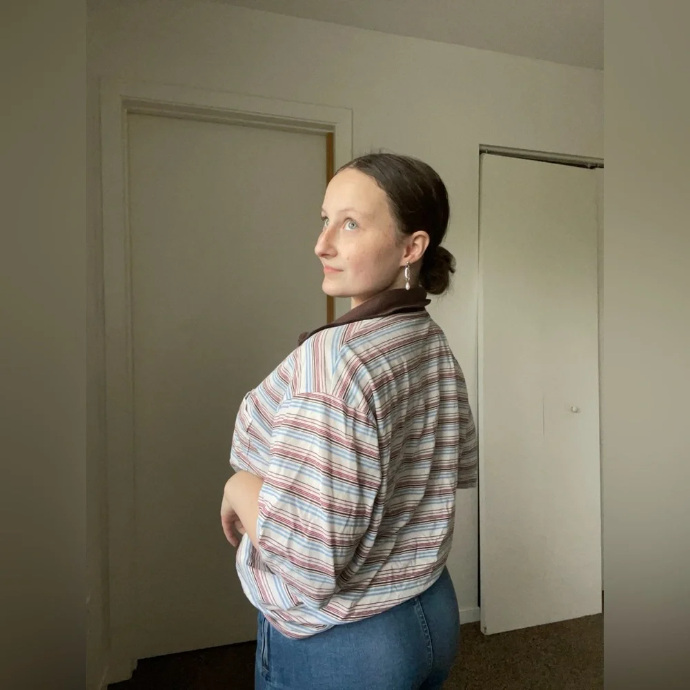 Brown Striped Polo - Picture 3 of 3